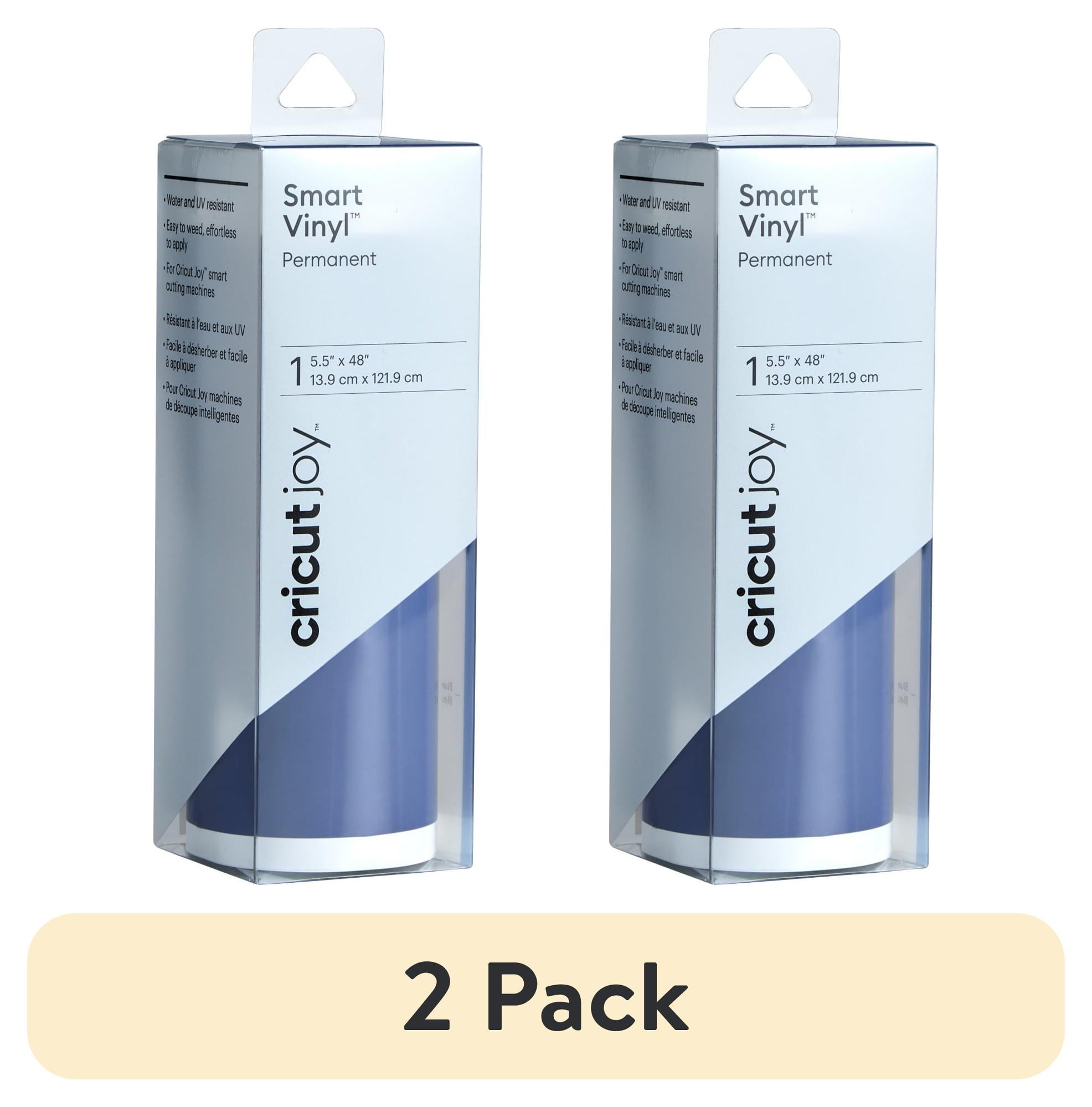 (2 pack) Cricut Joy Smart Vinyl Permanent, 5.5" x 48"