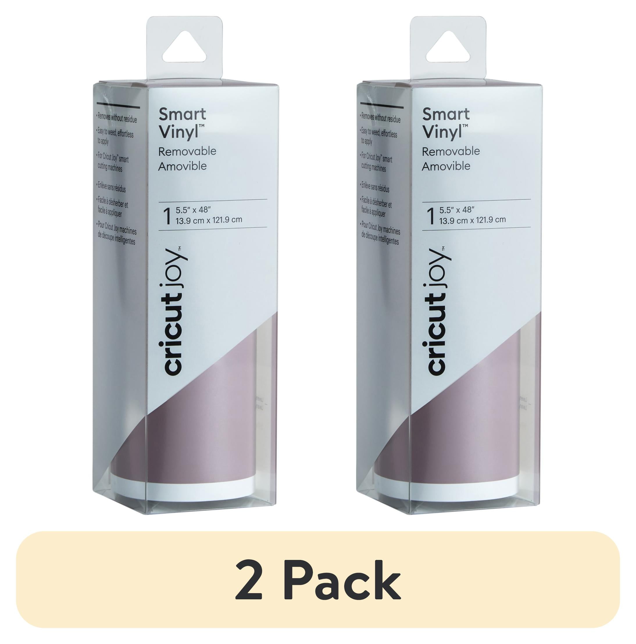 (2 pack) Cricut Joy Smart Vinyl  Removable, 5.5" x 48"