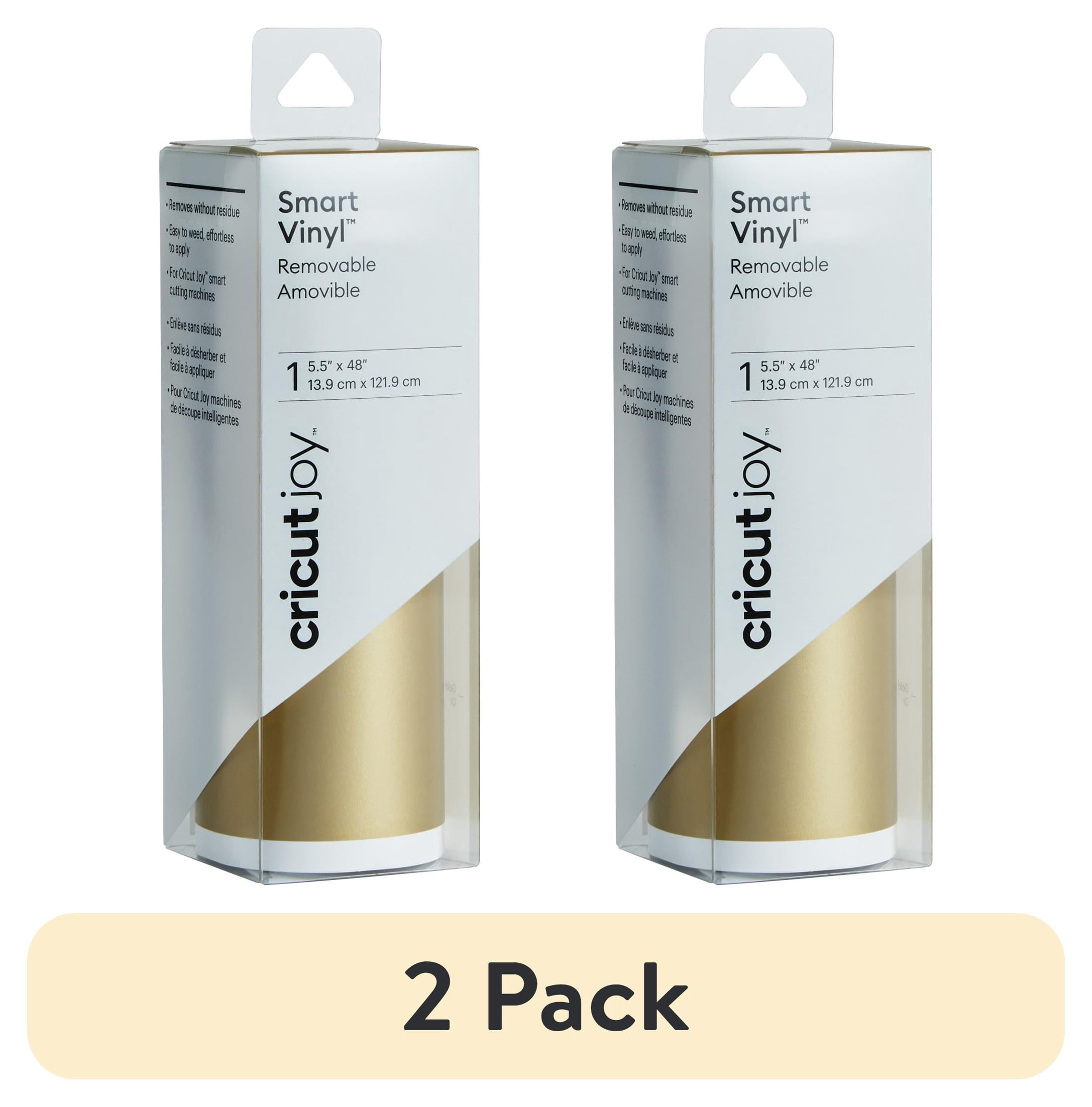 (2 pack) Cricut Joy Smart Vinyl  Removable, 5.5" x 48"