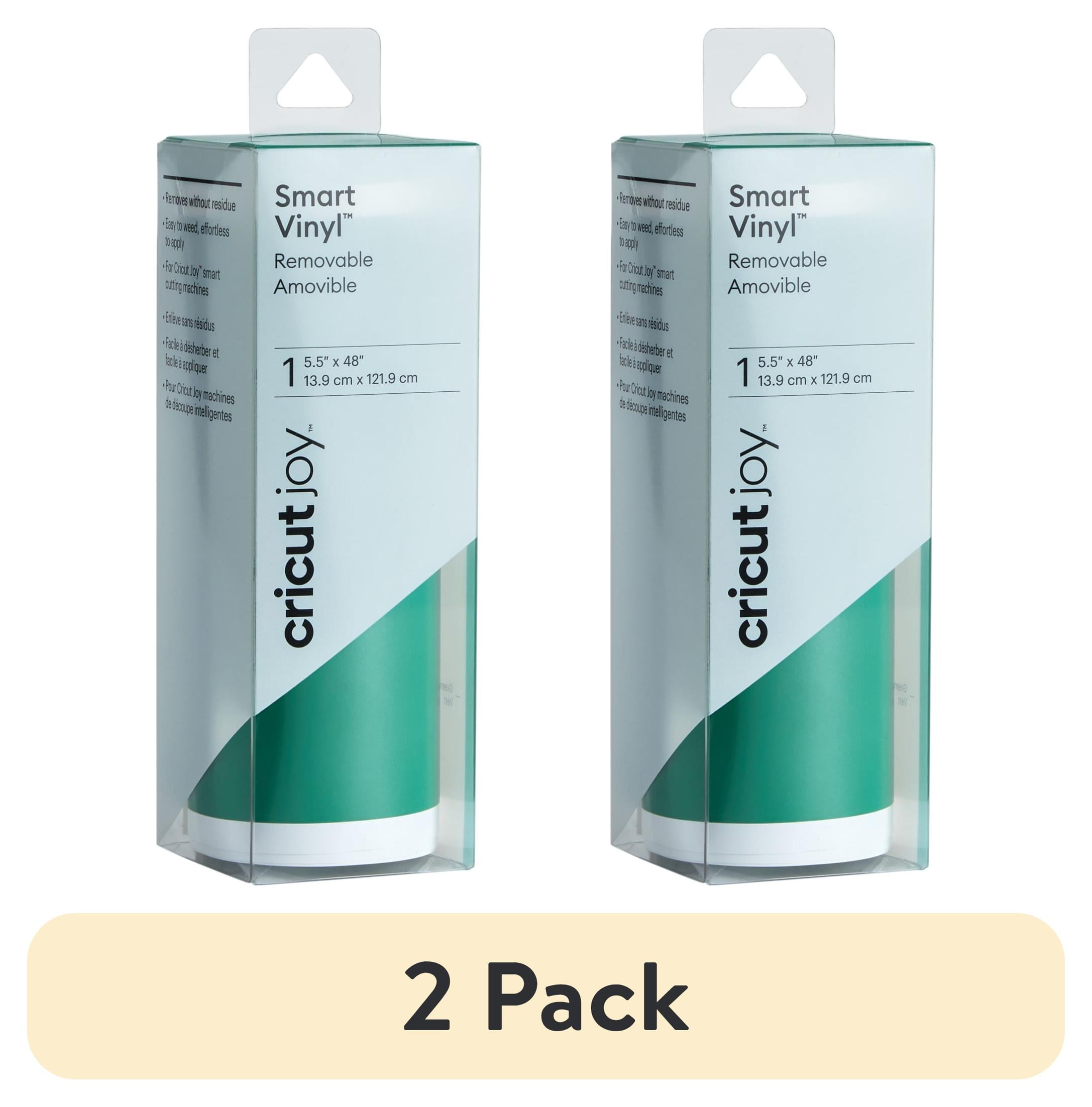 (2 pack) Cricut Joy Smart Vinyl Removable, 5.5" x 48"