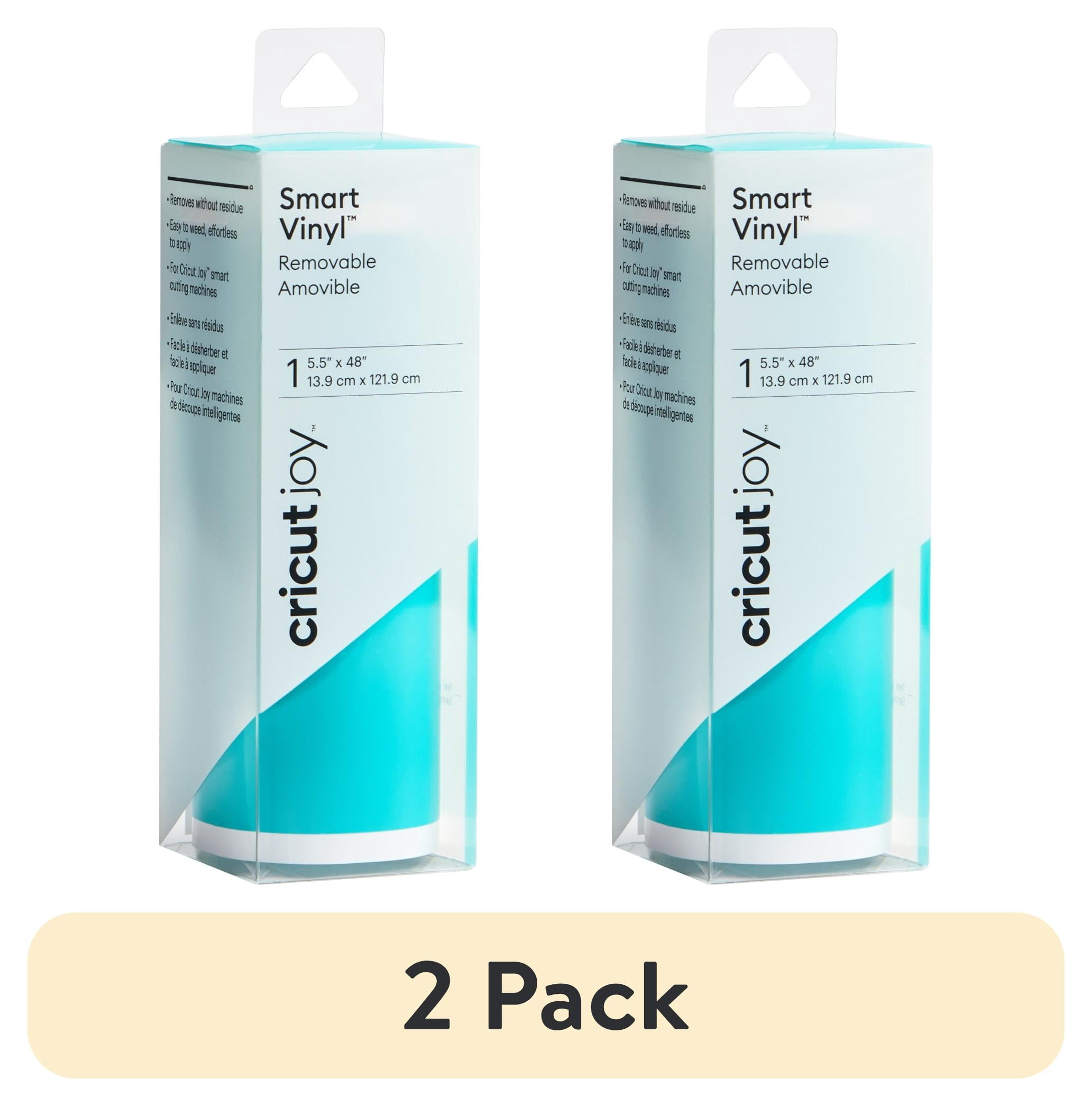 (2 pack) Cricut Joy™ Smart Vinyl™ – Removable, Teal, 5.5" x 48"