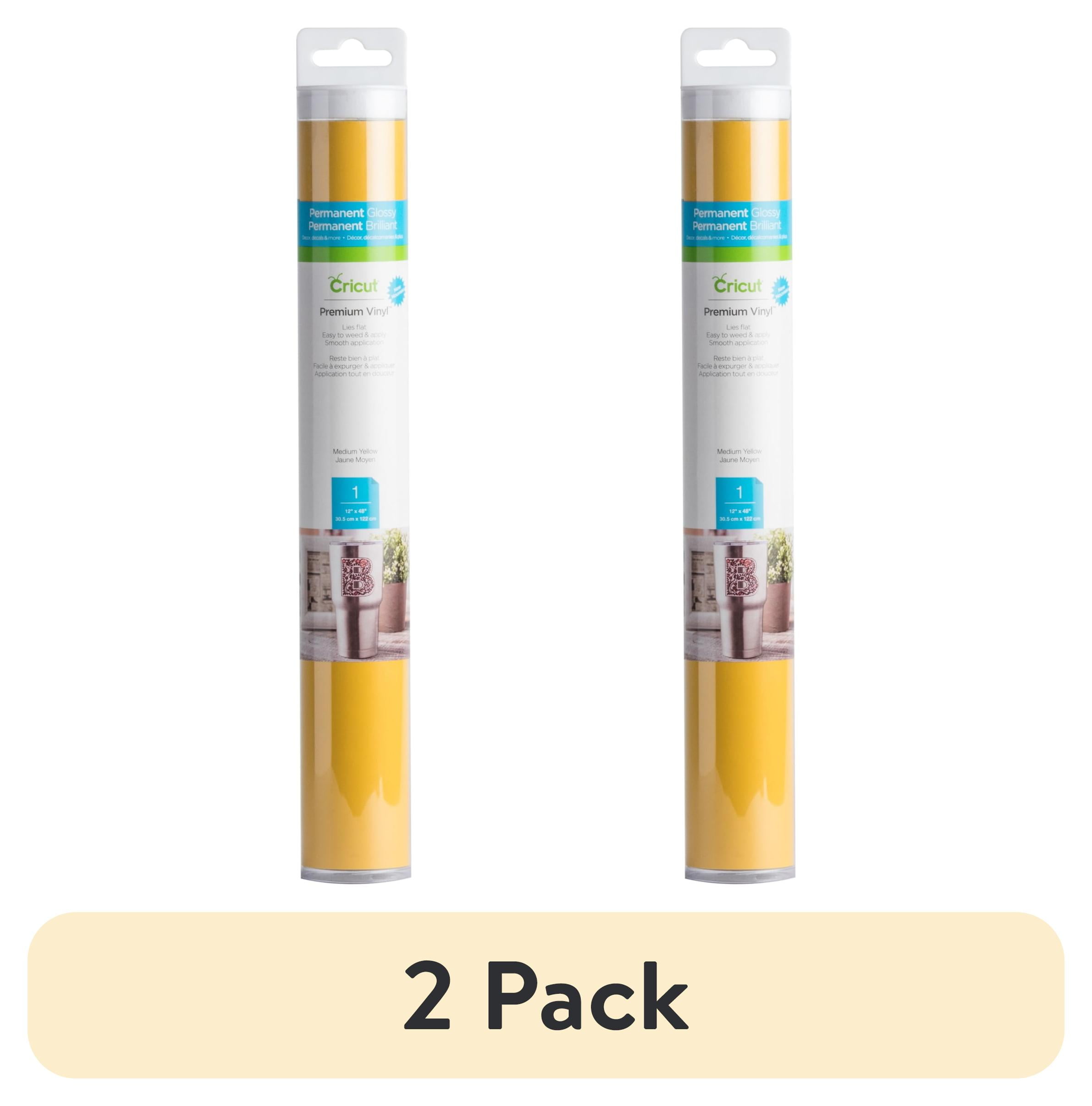 (2 pack) Cricut Premium Vinyl Permanent, 12" x 48"