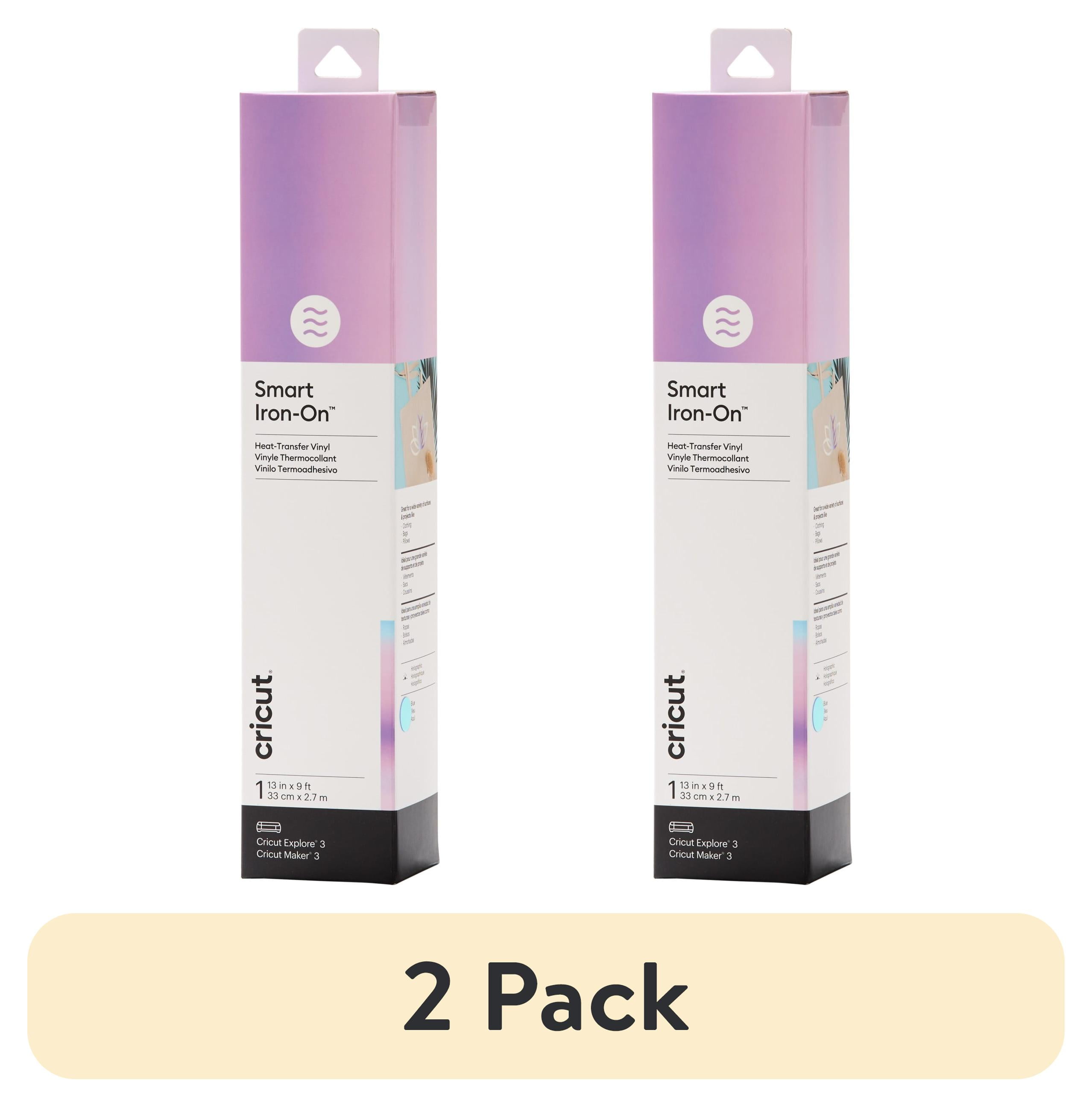 (2 pack) Cricut Smart Iron-On Vinyl Holographic  (9 ft), 13" x 108"