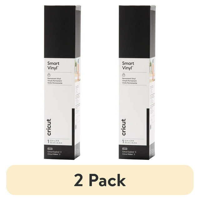 (2 pack) Cricut Smart Vinyl Permanent (21 ft), 13" x 252"