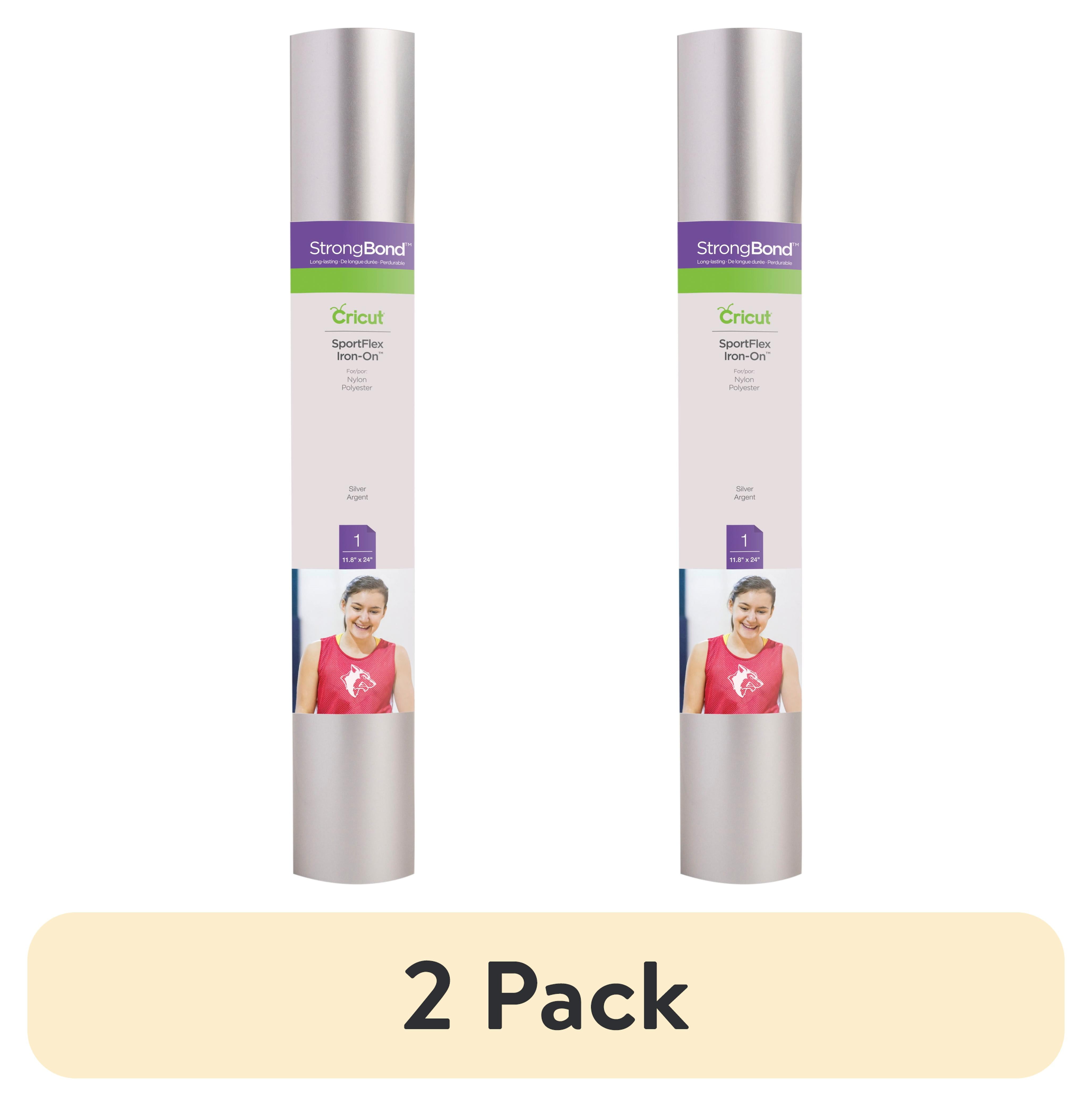 (2 pack) Cricut® SportFlex Iron-On™, Silver