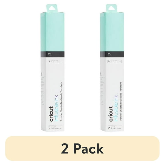 (2 pack) Cricut® Infusible Ink™ Sheets (2), Mint, 12" x 12"