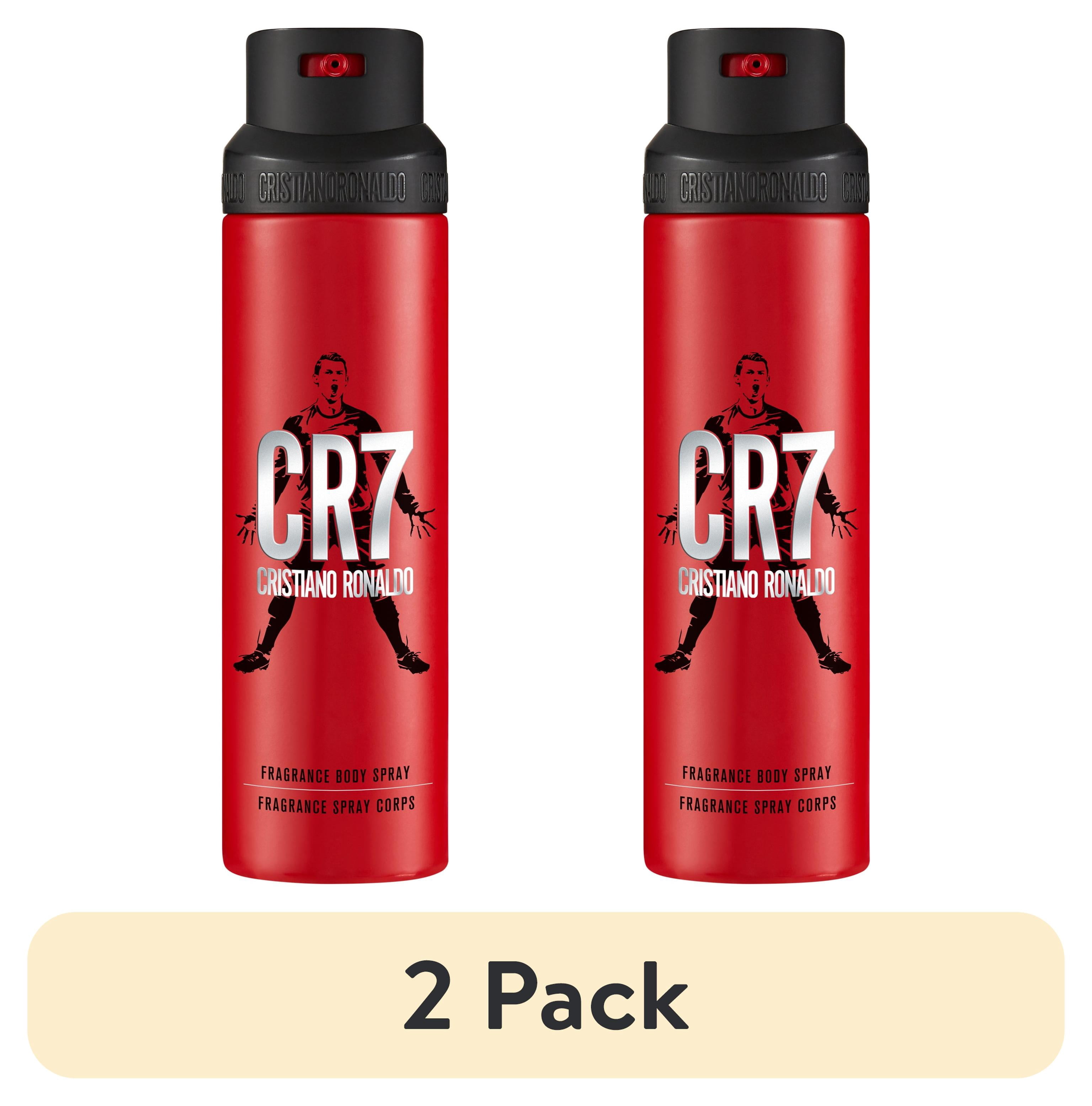 (2 pack) Cristiano Ronaldo CR7 Body Spray for Men, 6.8 Oz
