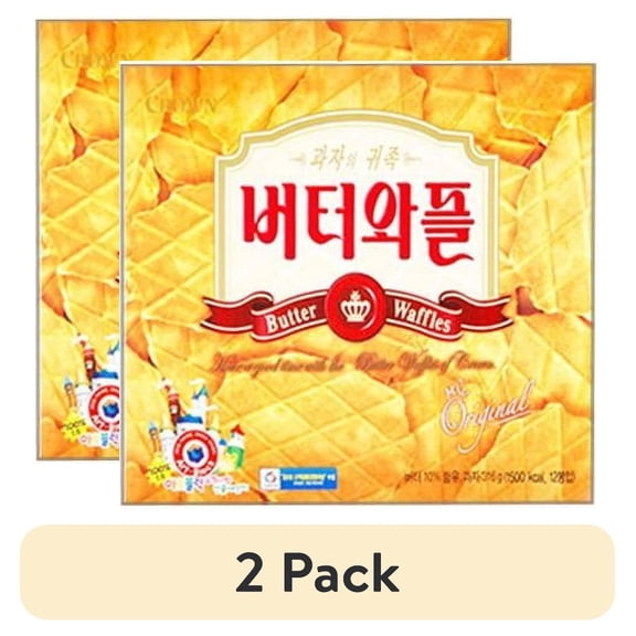 (2 pack) Crown Natural Story Butter Waffle, 11.1 Oz