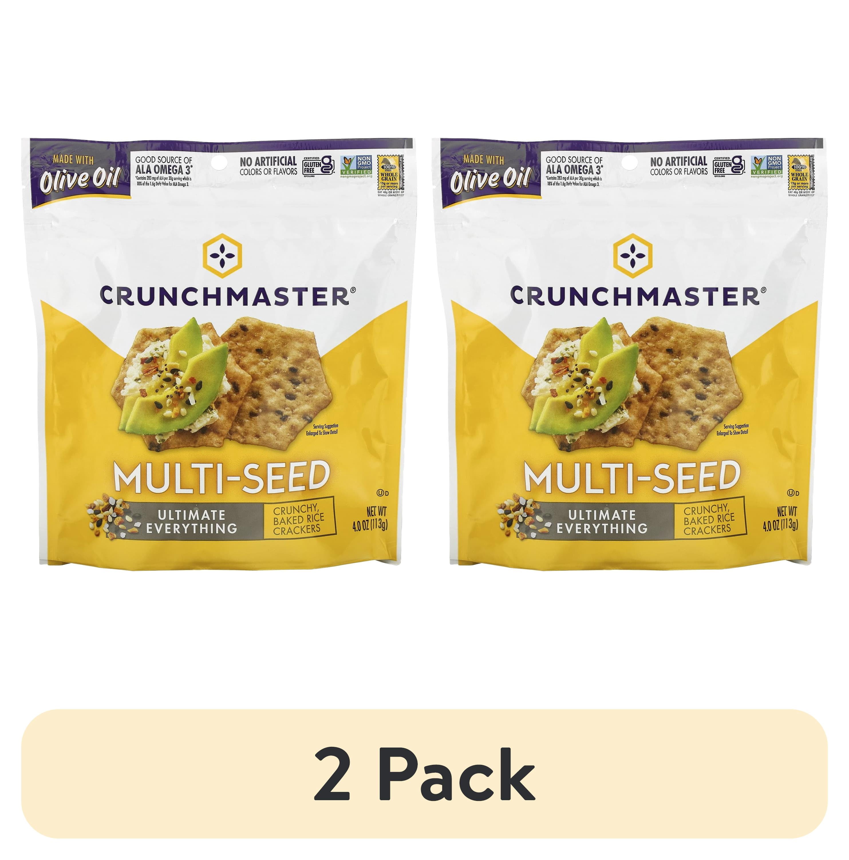 (2 pack) Crunchmaster, Multi-Seed, Baked Rice Crackers, Ultimate ...