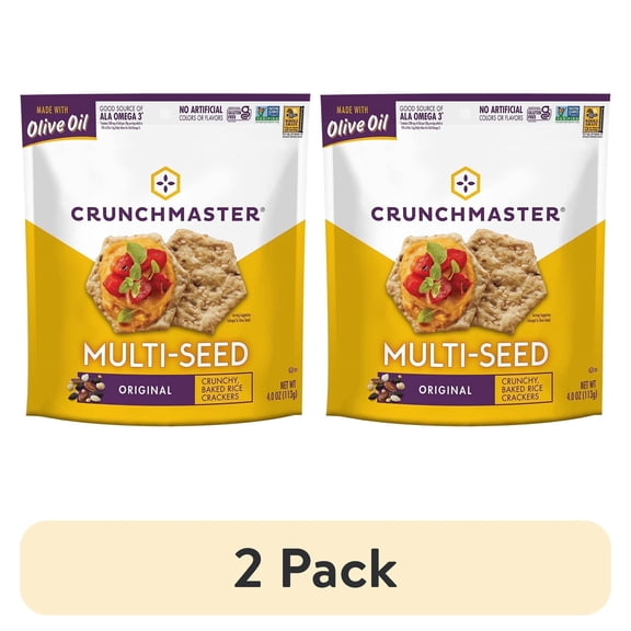 (2 pack) Crunchmaster, Multi-Seed Crackers, Original, 4 oz