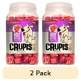 thumbnail image 1 of (2 pack) Crupi Treats for Dogs Bites Made with Natural Bacon and Beef Hard DryTreats 35.2oz Single Box, 1 of 7