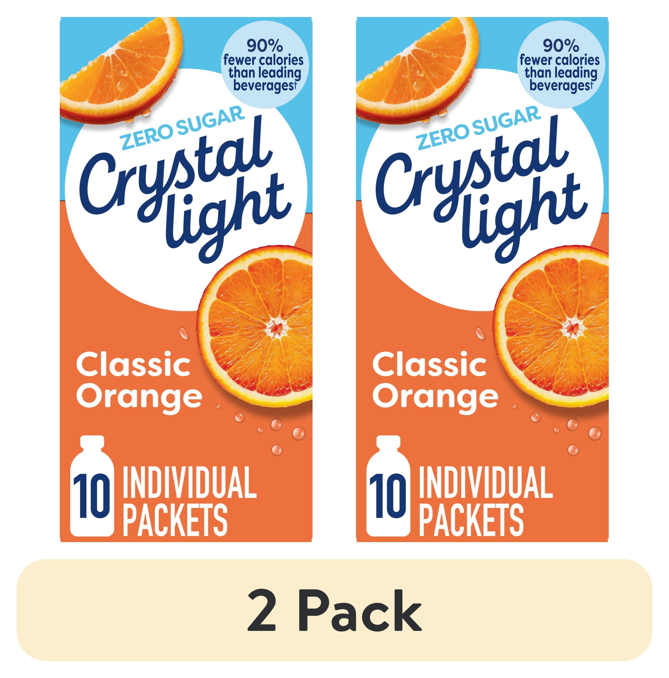 (100 Packets) True Orange Sugar Free On-The-Go Caffeine Free Powdered Drink Mix
