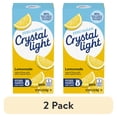 thumbnail image 1 of (2 pack) Crystal Light Drink Mix, 6 Pitcher Packets, for Flavorful Hydration and Shareable Refreshment, Lemonade, natural flavor with other natural flavor, Zero Sugar, Low Calorie, 3.2 oz, 1 of 11