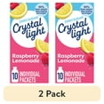 thumbnail image 1 of (2 pack) Crystal Light Drink Mix, 10 Packets, for Convenient On-the-Go Flavorful Hydration, Raspberry Lemonade artificial flavor, Zero Sugar, 0.8 oz, 1 of 14