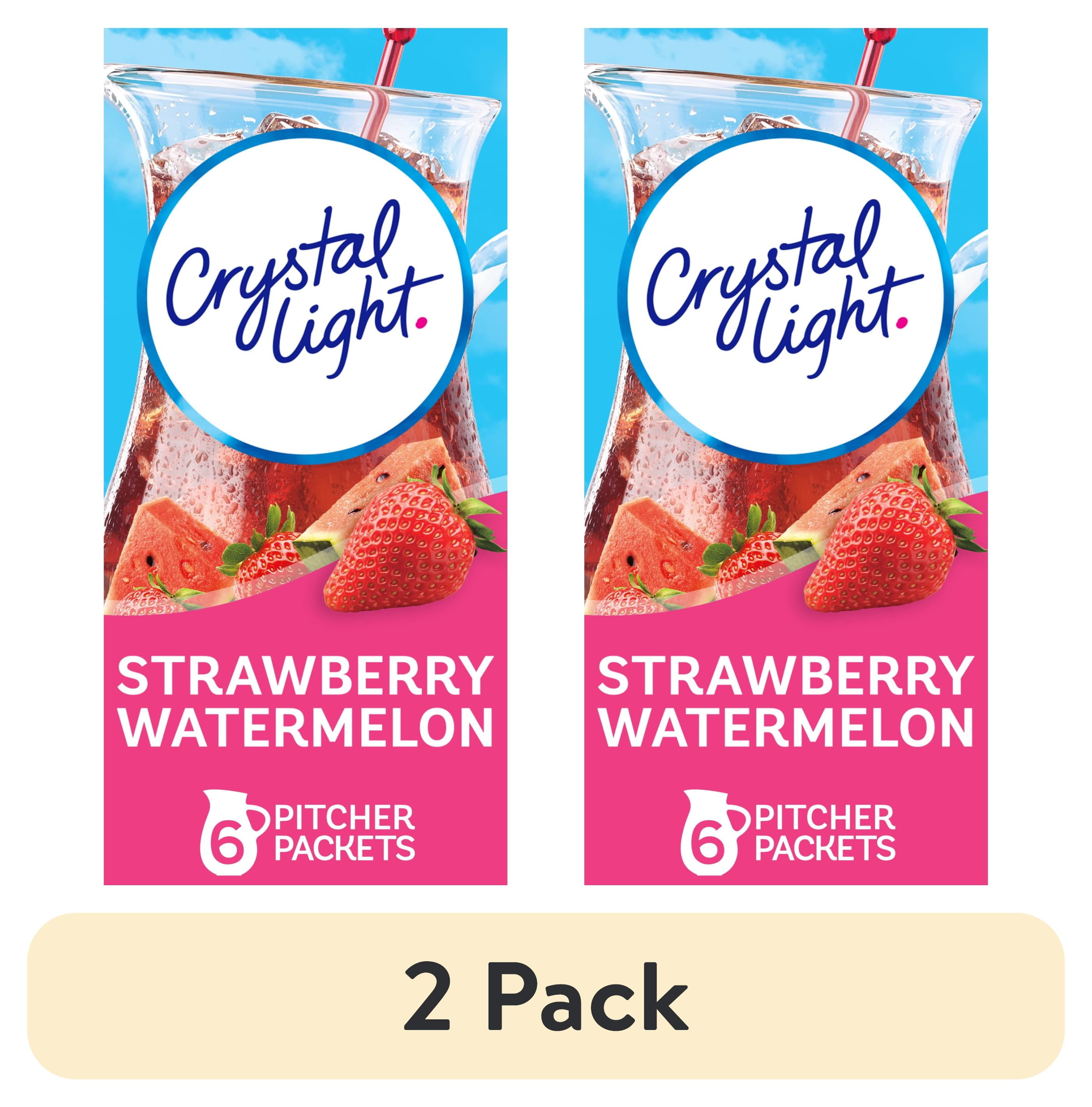 2 pack) Crystal Light Strawberry Watermelon Sugar Free Drink