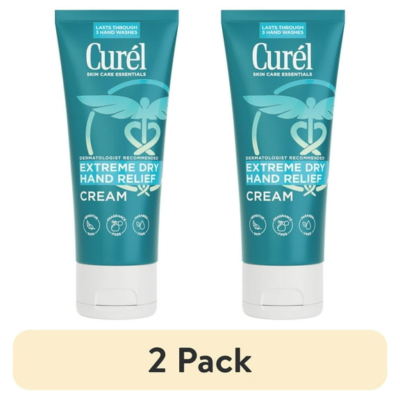 (2 pack) Curél Extreme Dry Hand Relief, Body Lotion, Dermatologist Recommended Moisturizer, 3 oz