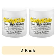 2 pack Curly Kids Creme Leave-In Conditioner, 6 oz, Cream, Moisturizing, Jar, Unisex