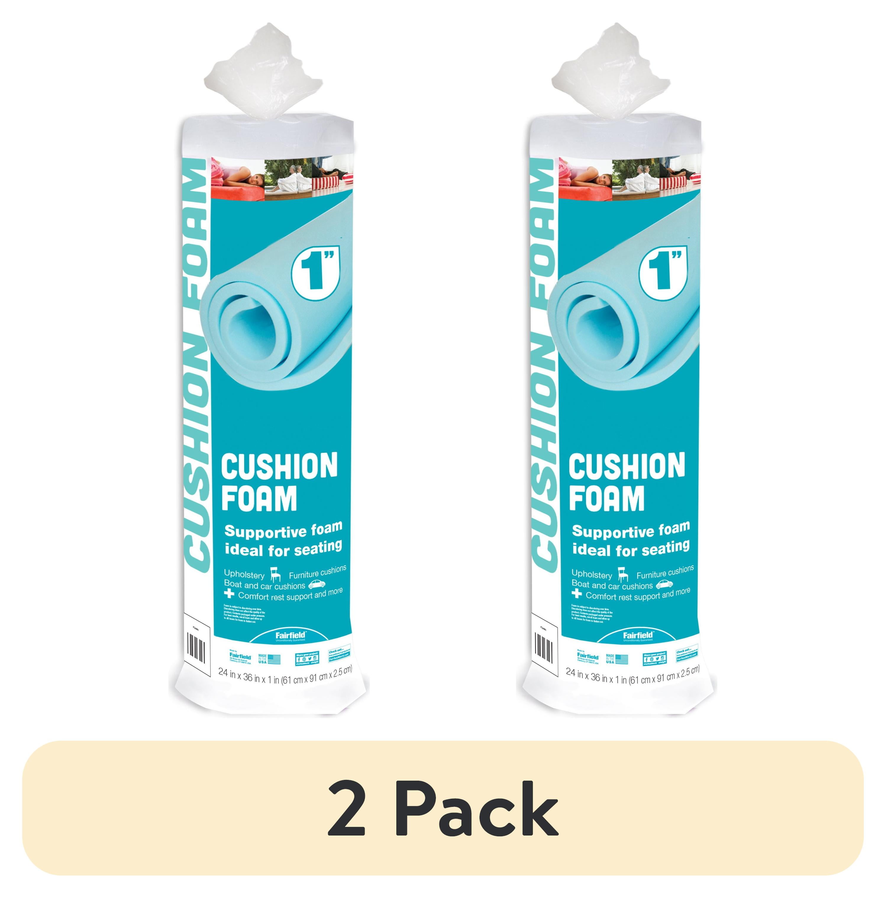 (2 pack) Cushion Foam by Fairfield™, 24" x 36" x 1" Thick