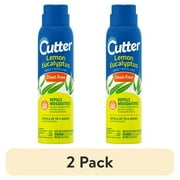 2 pack Cutter Lemon Eucalyptus Insect and Mosquito Repellent, DEET-Free Bug Spray, 4 Oz