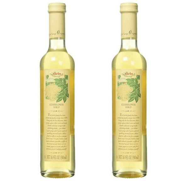 (2 pack) D Arbo White Elderflower Fruit Syrup - 16.9oz