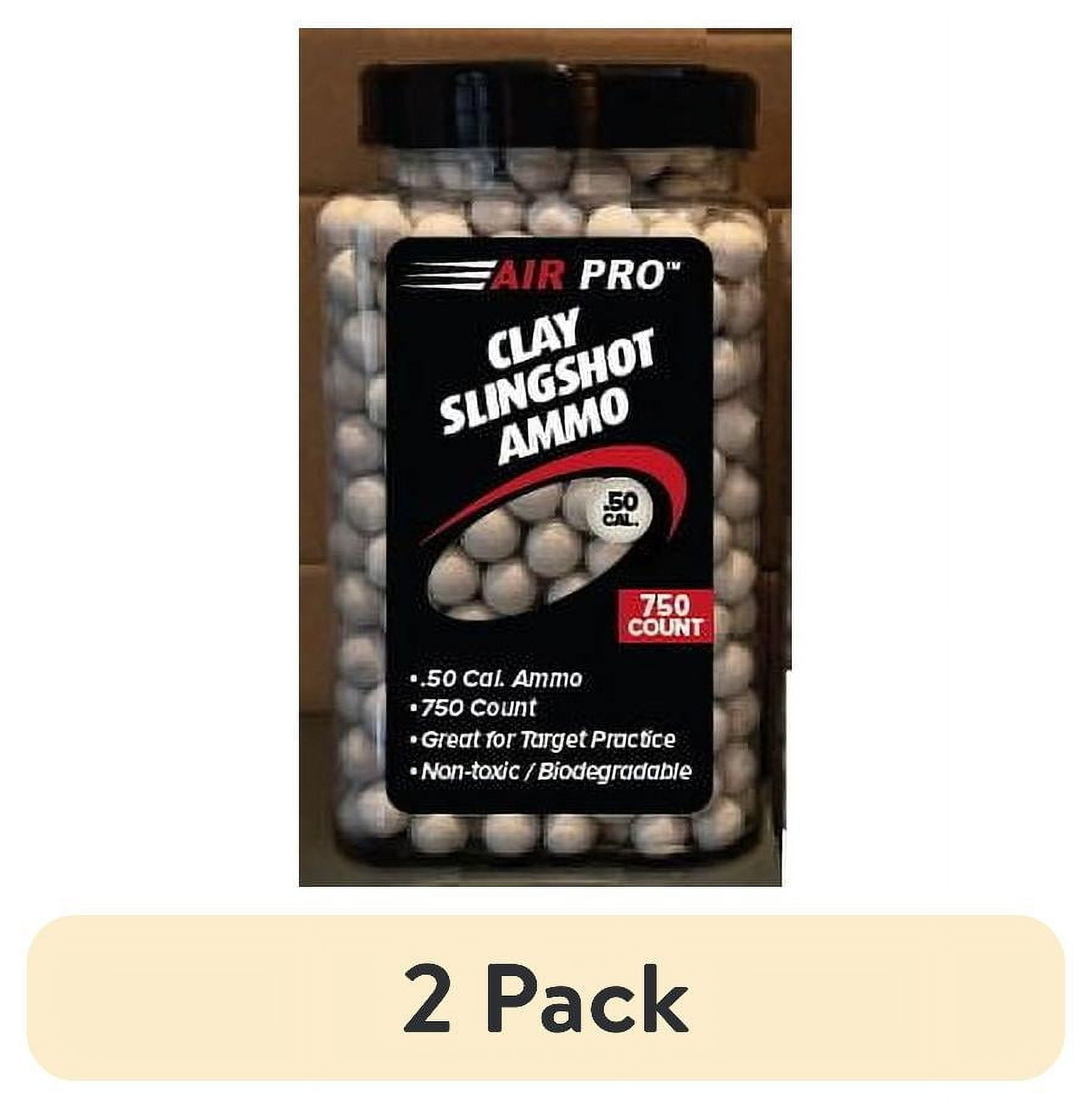 (2 pack) DAC Air Pro 50cal (1/2") Clay Slingshot Ammo 750ct