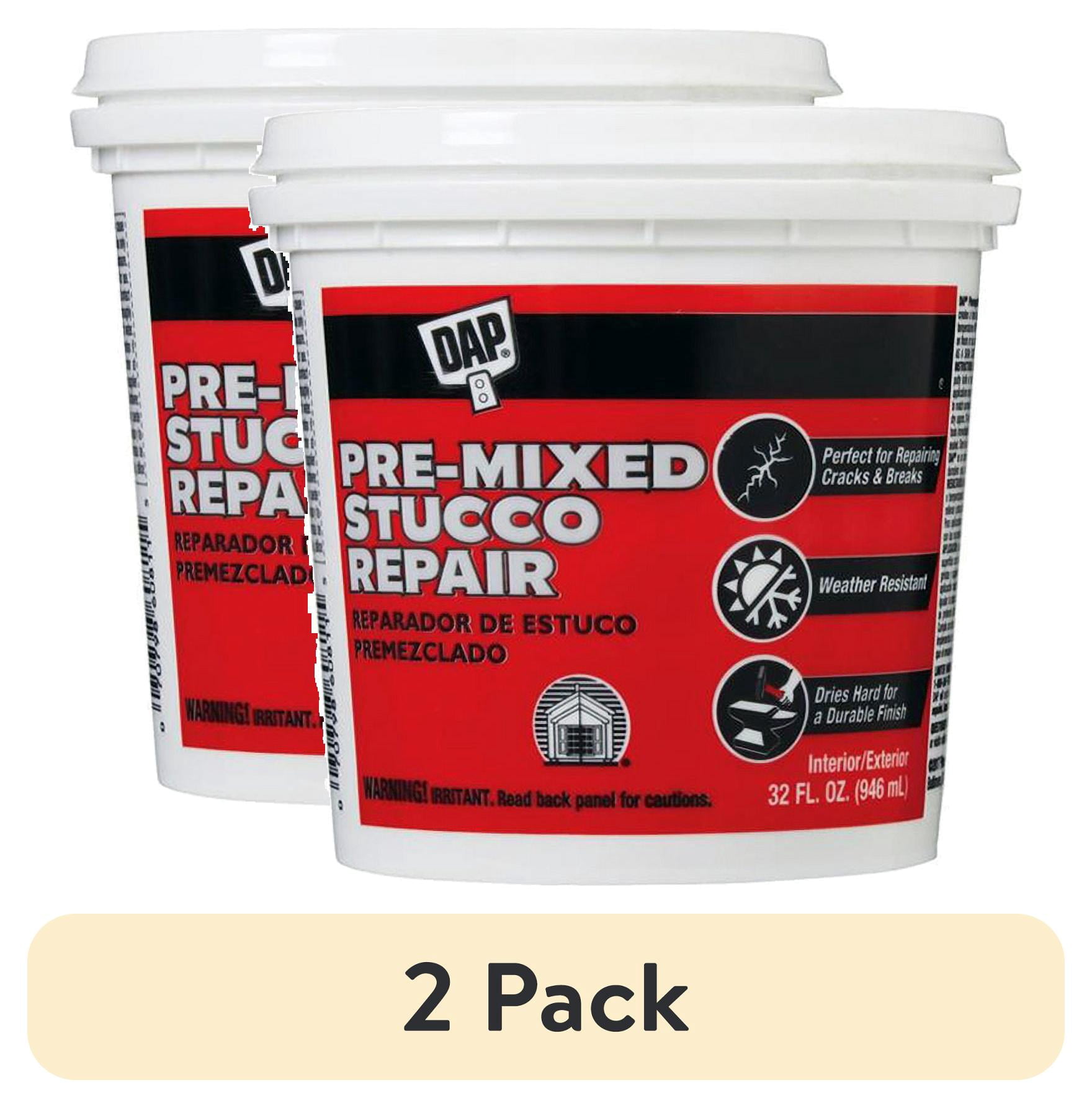 (2 pack) DAP 32 Oz. Pre-Mixed Stucco Patch 7079864811 - Walmart.com