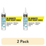 2 pack DAP Alex Plus 10.1 oz White All Purpose Acrylic Latex Caulk Plus Silicone