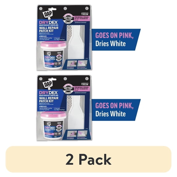 (2 pack) DAP DryDex 8 oz Pink/White Dry Time Indicator Spackling ...