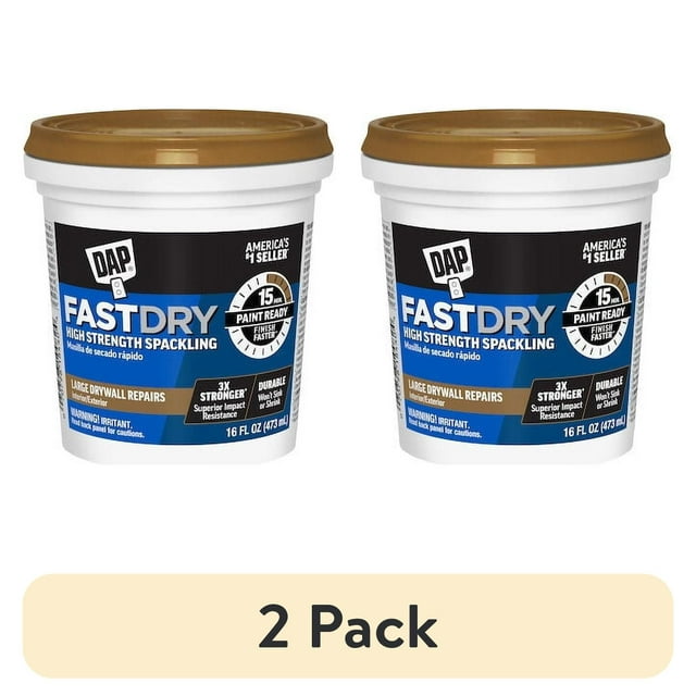 (2 pack) DAP Fast Dry 16 Oz White Premium Spackling