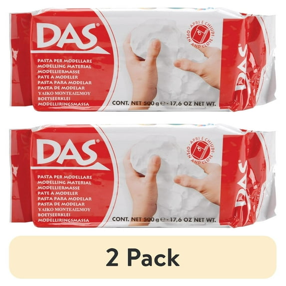 (2 pack) DAS Air-Dry Clay 17.6oz-White