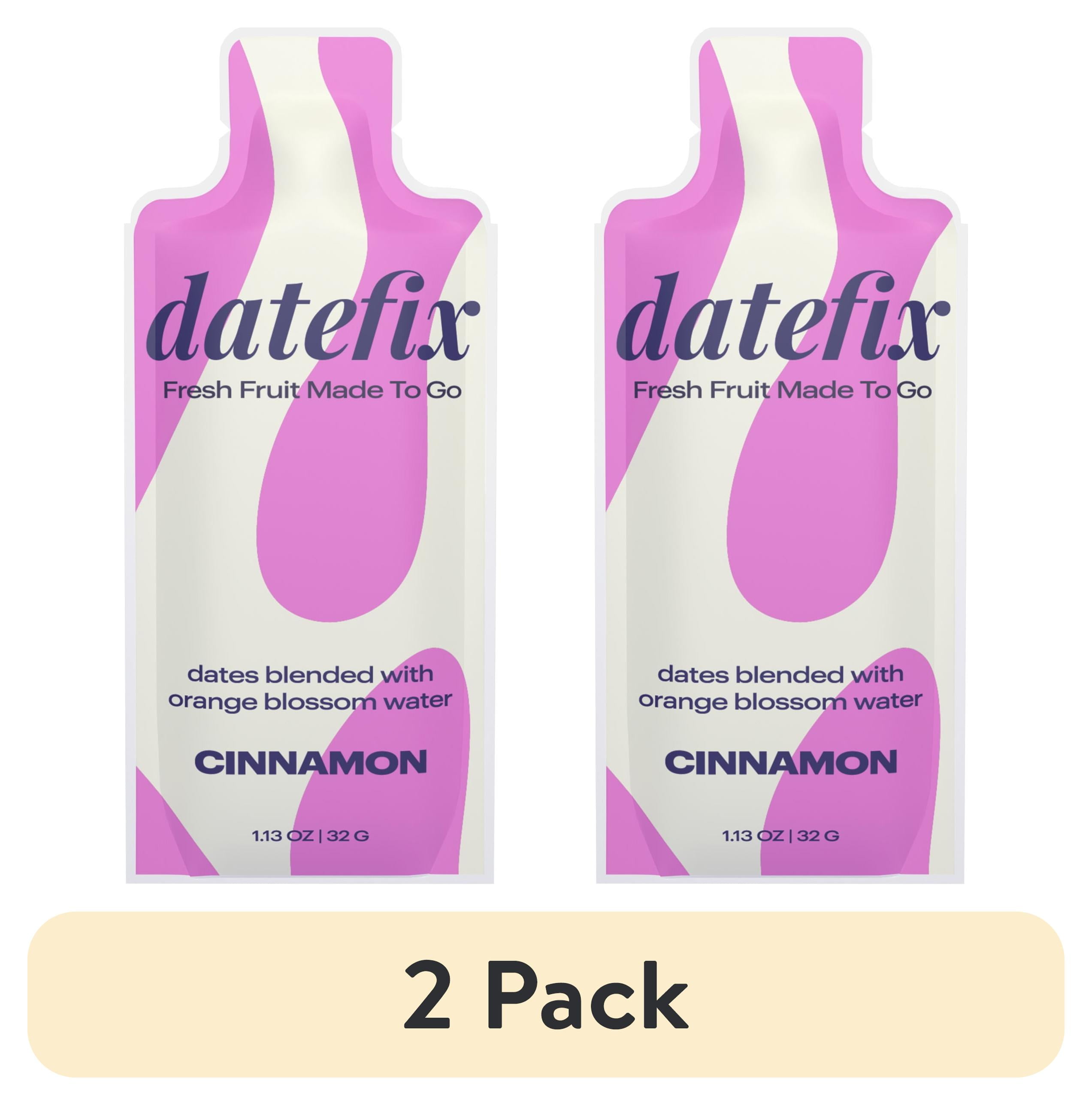 (2 pack) DATEFIX® Cinnamon Whole Food Energy Snack, 1.13 oz Pouch