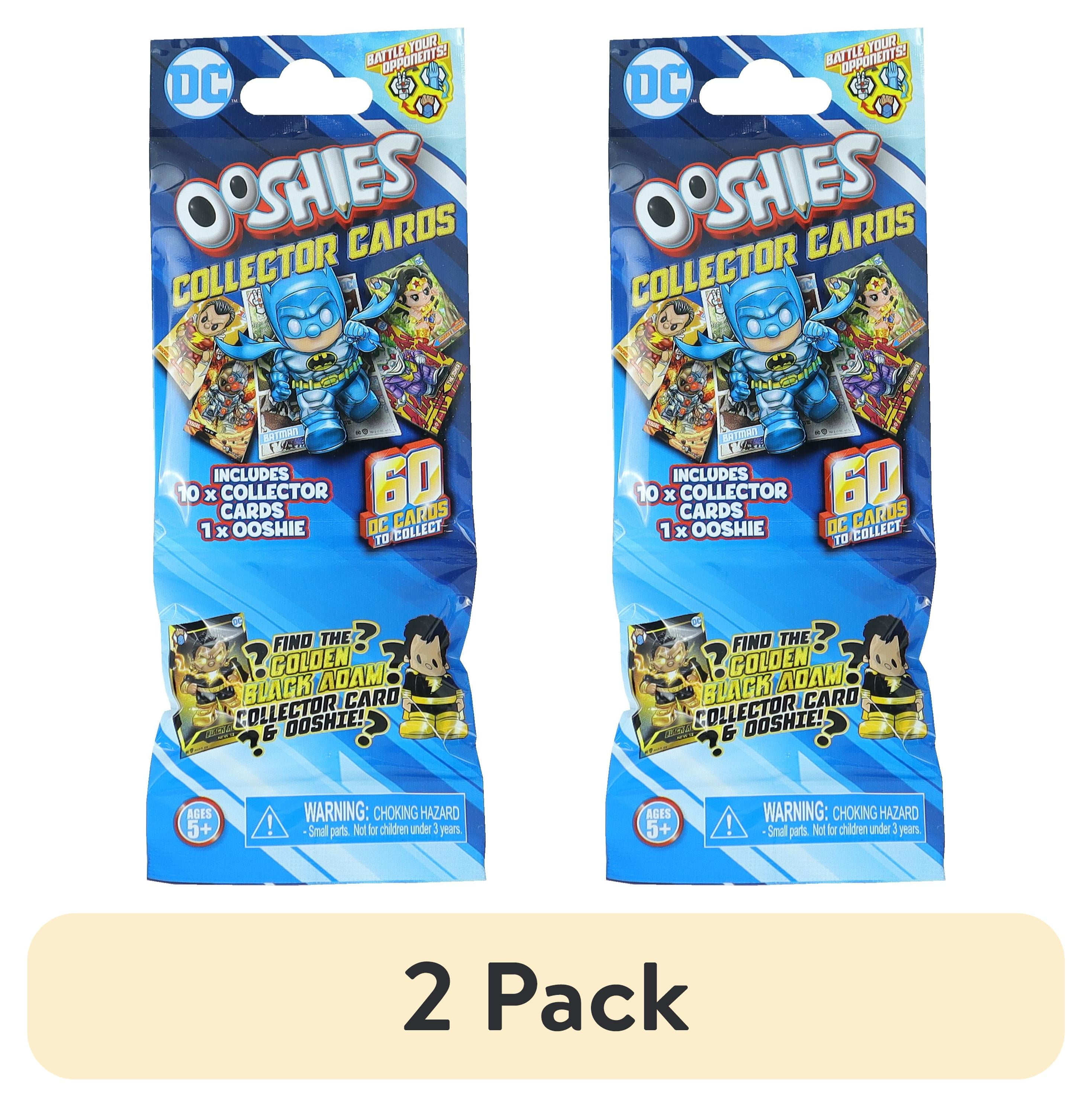 (2 pack) DC Ooshies Collector Cards, 10 Collector Cards, 1 DC Ooshies, for Child Ages 5+