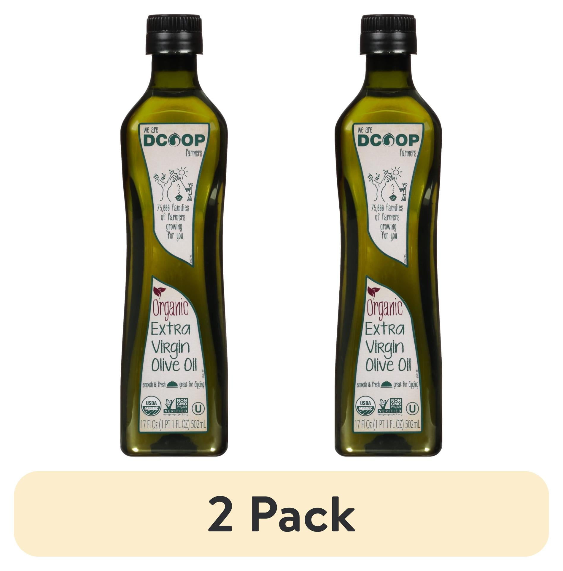 (2 pack) DCOOP Spanish Organic Extra Virgin Olive Oil - 17 fl oz
