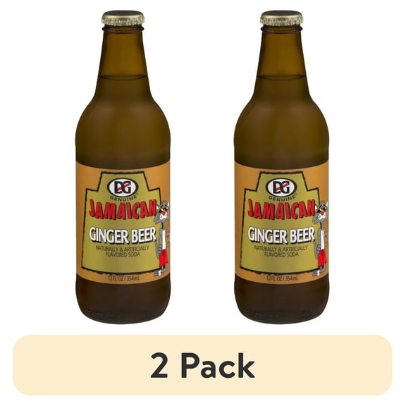 (2 pack) Ginger Beer Flavored Soda, 12 oz