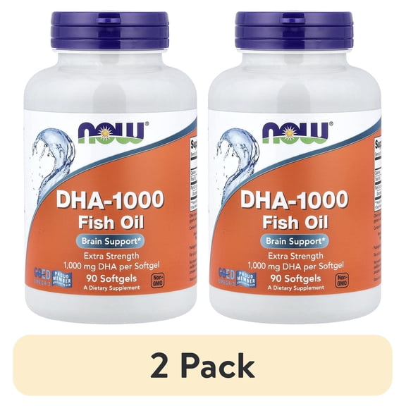 (2 pack) DHA-1000 Fish Oil, Extra Strength - 90 Softgels