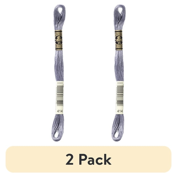 (2 pack) DMC 6-Strand Embroidery Cotton 8.7yd-Dark Steel Grey