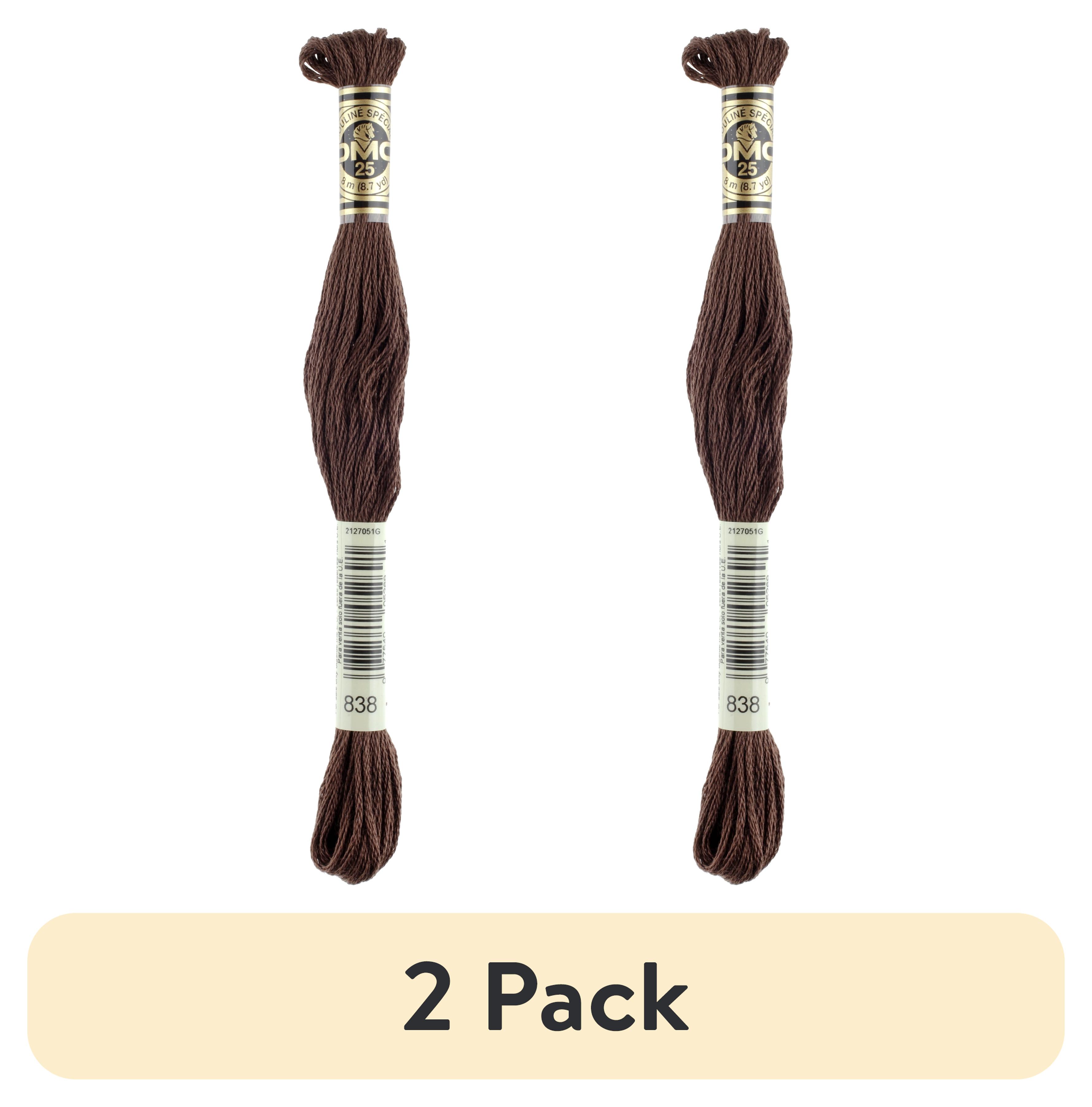 DMC Mouline Cotone Da Ricamo 6 Capi, 8,7 Yard, Colore Marrone Nocciola Scuro (Very Dark Hazelnut Brown)