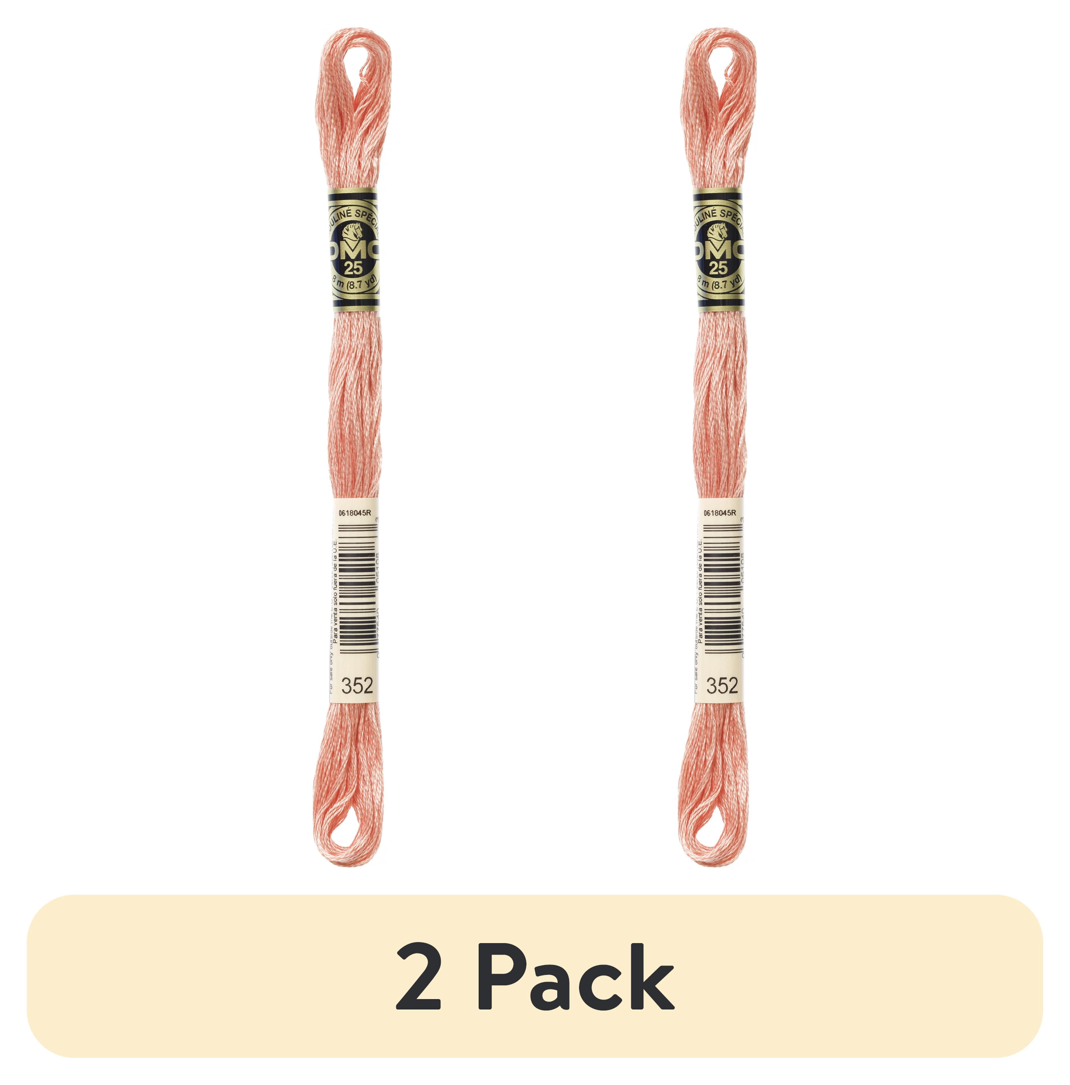 (2 pack) DMC Mouline 117-352 Six-Strand Embroidery Thread , Light Coral, 8.7-Yards