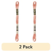 (2 pack) (2 pack) DMC Mouline 117-352 Six-Strand Embroidery Thread , Light Coral, 8.7-Yards
