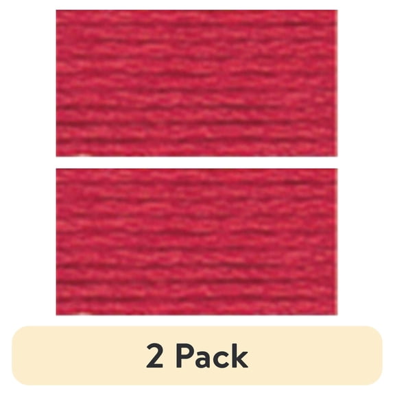 (2 pack) DMC Pearl Cotton Skein Size 5 27.3yd-Very Dark Salmon