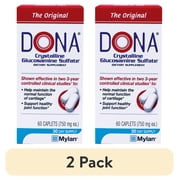 2 pack DONA Crystalline Glucosamine Sulfate 60 Caplets