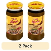 (2 pack) DOÑA MARÍA Pipian Mole, Cooking Sauces & Marinades, Shelf Stable, 8.25 oz Glass Jar