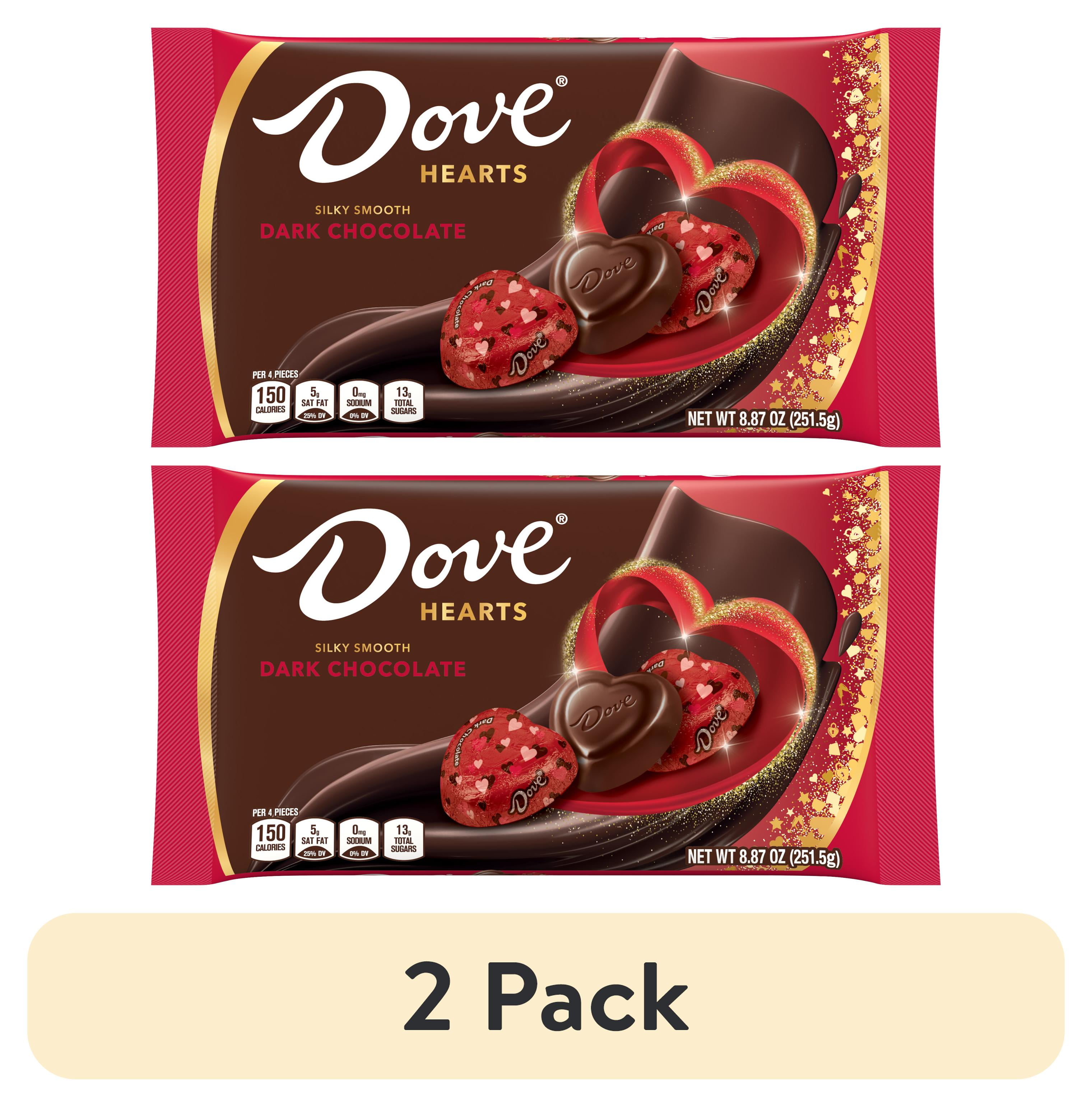 (2 pack) Dove Promises Dark Chocolate Valentines Day Candy Gifts - 8.87 oz