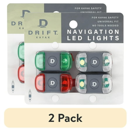 (2 pack) D DRIFT ALL THINGS WATER 4-Pack Kayak Navigation Lights