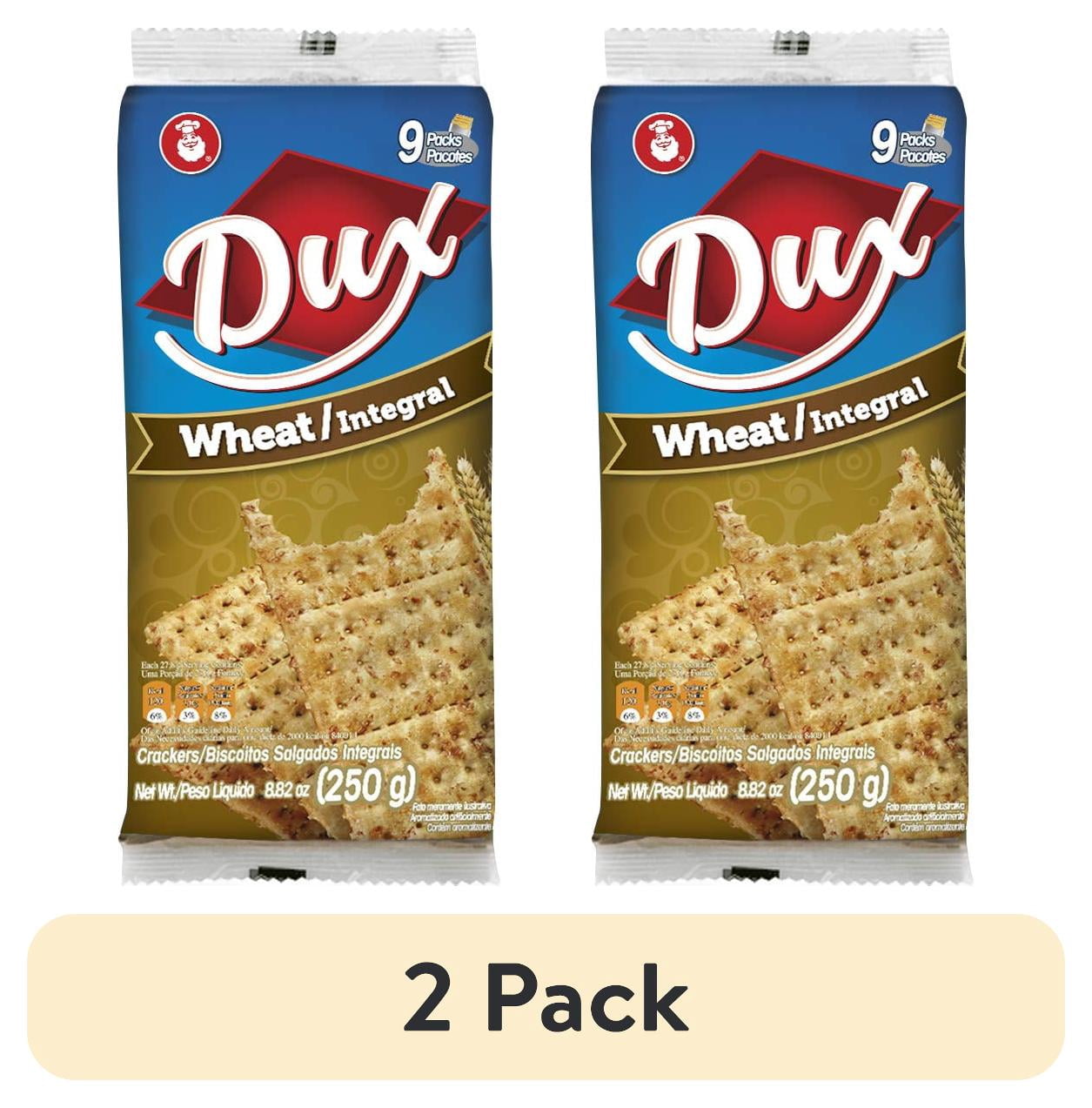 (2 pack) DUX Club Wheat Crackers Bag 9x3