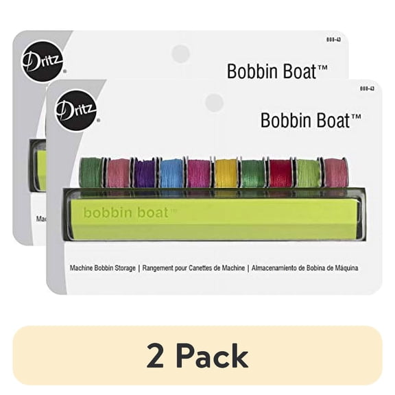 (2 pack) Dritz Bobbin Boat Bobbin Storage