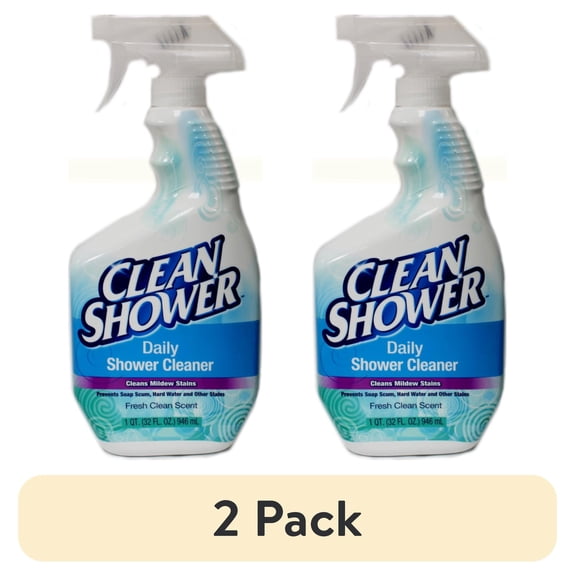 (2 pack) Clean Shower Daily Shower Cleaner, 32 Fluid Ounce, Pack of 1