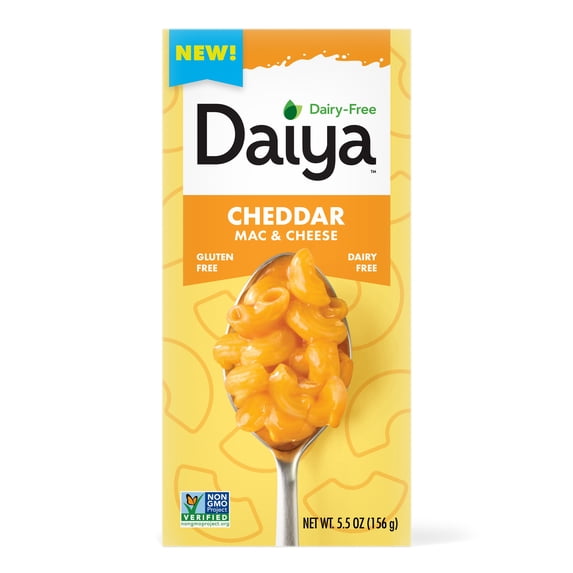 (2 pack) Daiya Dairy Free Gluten Free Cheddar Mac & Cheese, Vegan, 5.5 oz (Shelf Stable)