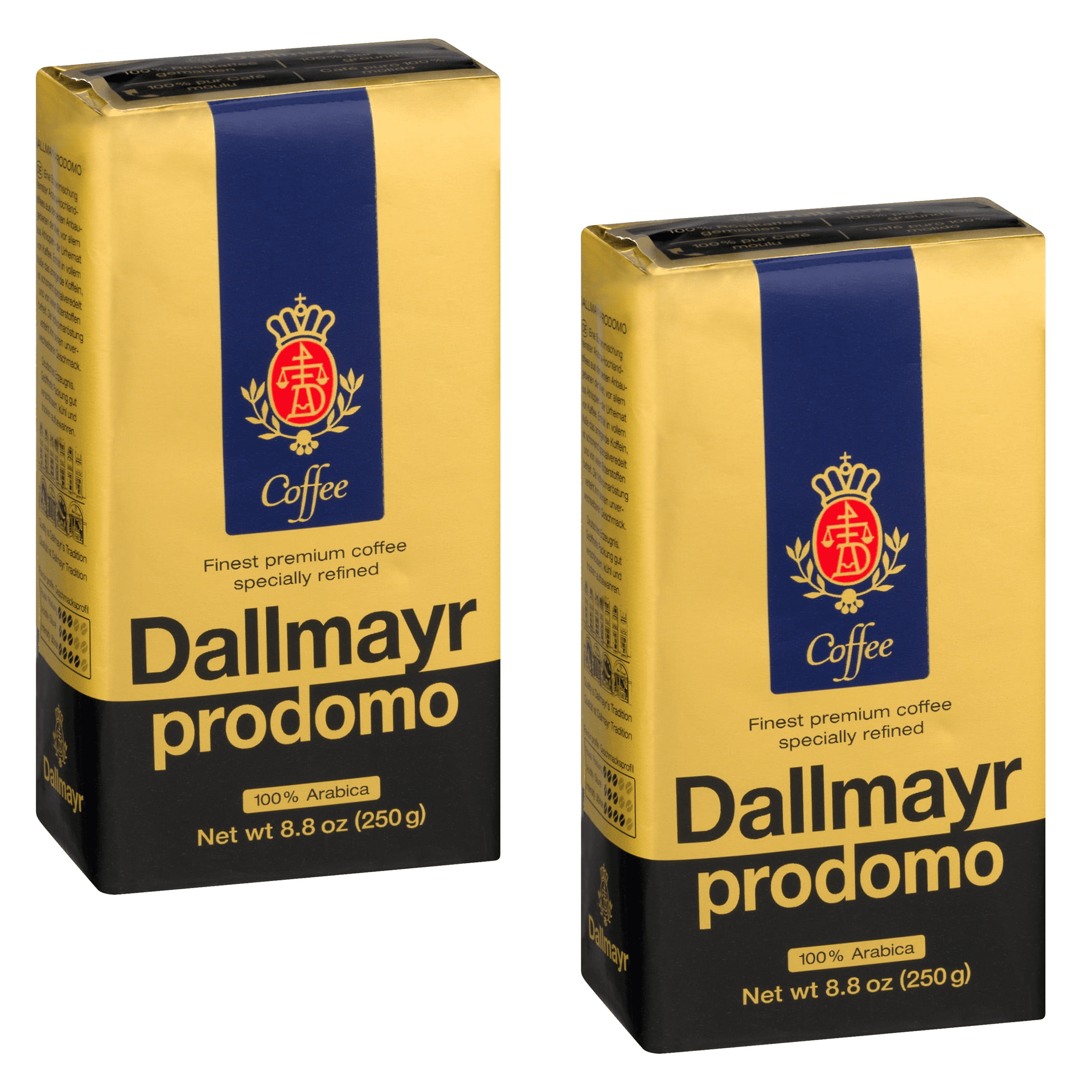 (2 pack) Dallmayr Prodomo 100% Arabica Coffee, 8.8 OZ