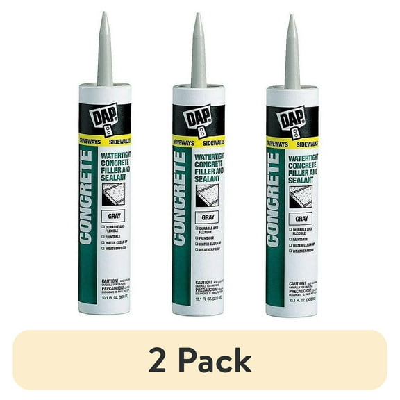 (2 pack) Dap 18021, Siliconized Latex, Gray Cartridge Industrial Sealant, 14 lb 10.1 fl oz, 3 Pack